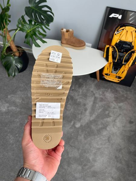 UGG Australia Classic Chelsea Platform Tractor Chestnut угг з хутром міні руді на платформі замш цільна овчина Угг Австралія - Розмір 35 (US 4) 2110100818 фото