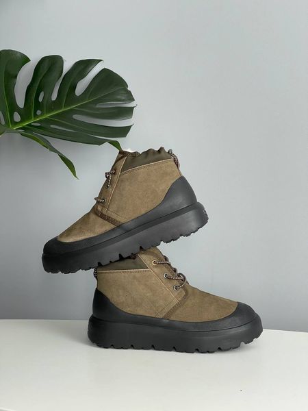 UGG Australia США Neumel Hybrid Khaki Slipper Уггі ньюмель на шнурівці з силіконом хакі замшеві Австралія - Розмір 35 (US 4) 1016222377 фото