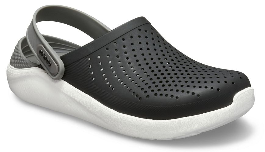 Crocs Оригінал LiteRide™ Clog Чорні /Сірі Чоловічі та Жіночі Крокс США (204592) - 36 (Стопа 22.5-23.2см) M4/W6 100082 фото