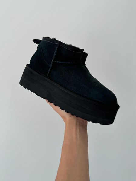 Ugg Australia США Classic Ultra Mini Platform Black Уггі ультра міні платформа чорні УГГ АвстраліяUGG Australia Уггі - Розмір 35 (US 4) 211155129 фото