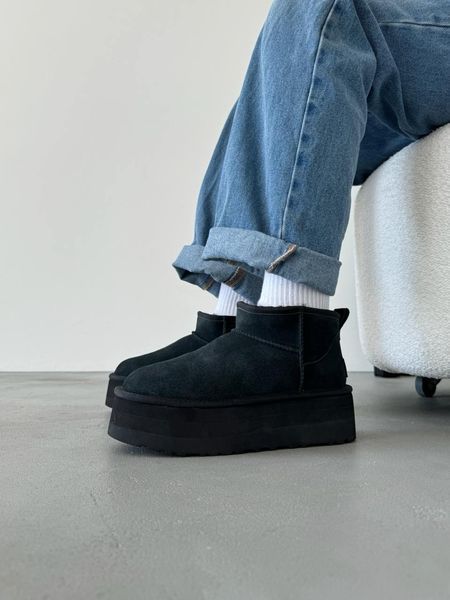 Ugg Australia США Classic Ultra Mini Platform Black Уггі ультра міні платформа чорні УГГ АвстраліяUGG Australia Уггі - Розмір 35 (US 4) 211155129 фото