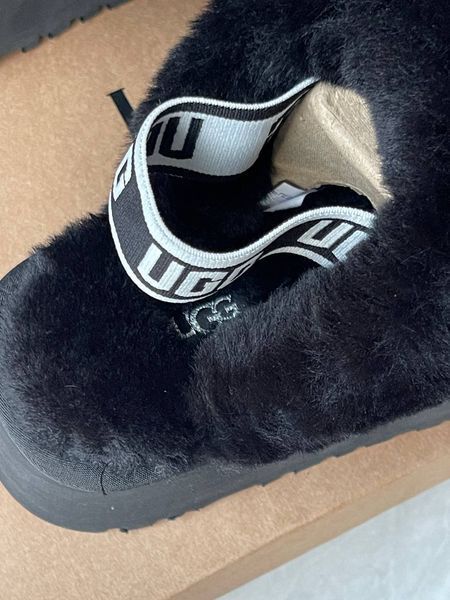 Ugg Australia США Funkette Slipper Platform Black Уггі шльопки платформа чорні УГГ Австралія - Розмір 35 (US 4) 211155329 фото