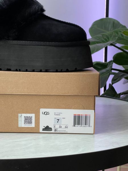 Ugg Australia США Funkette Slipper Platform Black Уггі шльопки платформа чорні УГГ Австралія - Розмір 35 (US 4) 211155329 фото