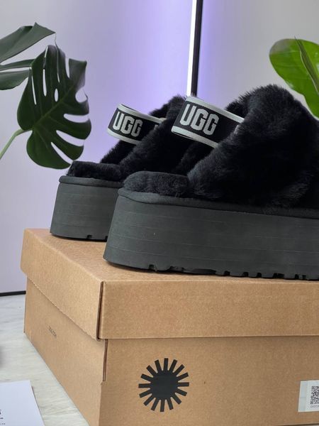 Ugg Australia США Funkette Slipper Platform Black Уггі шльопки платформа чорні УГГ Австралія - Розмір 35 (US 4) 211155329 фото