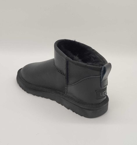 UGG Australia США Leather Ultra Mini II Чорні натуральні ультра міні шкіряні Угг Австралія - Розмір 35 (US 4) 2110756 фото