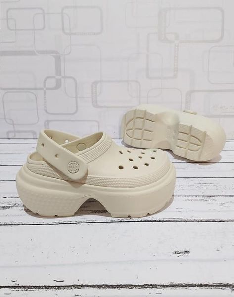 Crocs Stomp Clog Platform Оригінал Крокс на платформі Bone Бежеві Women Sabo Сабо США - Чоловічі та Жіночі - 36 (Стопа 22.5-23.2см) M4/W6 9977461 фото
