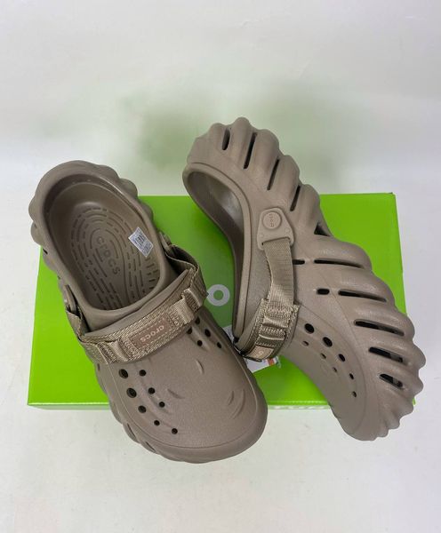 Crocs Оригінал ECHO CLOG Desert Khaki Brown Хакі Коричневий Крокс США (1670855292-2) - 40-41 (Стопа 25.9-26.7см) M8/W10 113953 фото