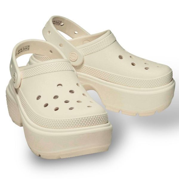 Crocs Stomp Clog Platform Оригінал Крокс на платформі Bone Бежеві Women Sabo Сабо США - Чоловічі та Жіночі - 36 (Стопа 22.5-23.2см) M4/W6 9977461 фото