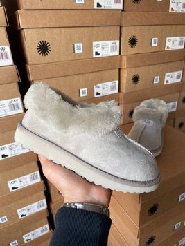 UGG Australia США Slipper Coquette Grey Уггі з хутром сірі замшеві Австралія - Розмір 35 (US 4) 2110100969 фото
