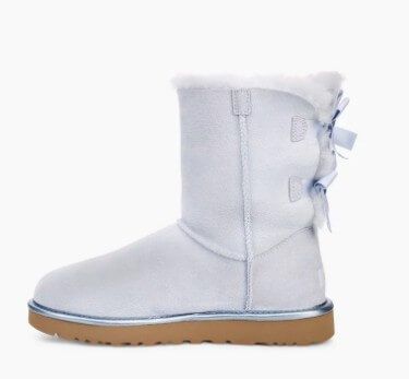 UGG Australia США Short Metallic Bow II Блакитний натуральні міні Угг Австралія - Розмір 35 (US 4) 2111009 фото