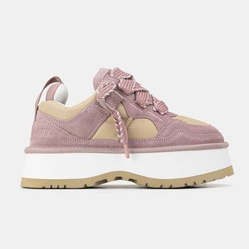 UGG Australia США Classic Astromel Pink FUR Slipper Уггі кросівки на шнурівці платформа рожеві замшеві Австралія - Розмір 35 (US 4) 1016222429 фото