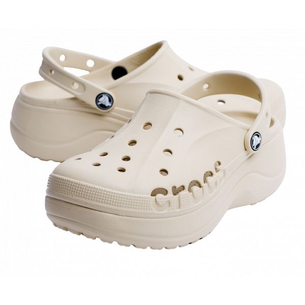 Crocs Оригінал Bayaband ™ Platform Lastic Bone Жіночі Крокс США (205434-10) - 36 (Стопа 22.5-23.2см) M4/W6 112065 фото