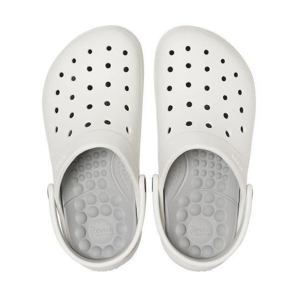 Crocs Оригінал Reviva ™ Clog White білі біла підошва Жіночі чоловічі Крокс США (204592-22) - 36 (Стопа 22.5-23.2см) M4/W6 104842 фото