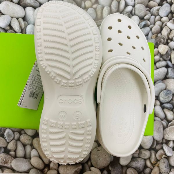 Crocs Оригінал Classic ™ Platform Clog White Жіночі Крокс США (206750) - 36 (Стопа 22.5-23.2см) M4/W6 100733 фото