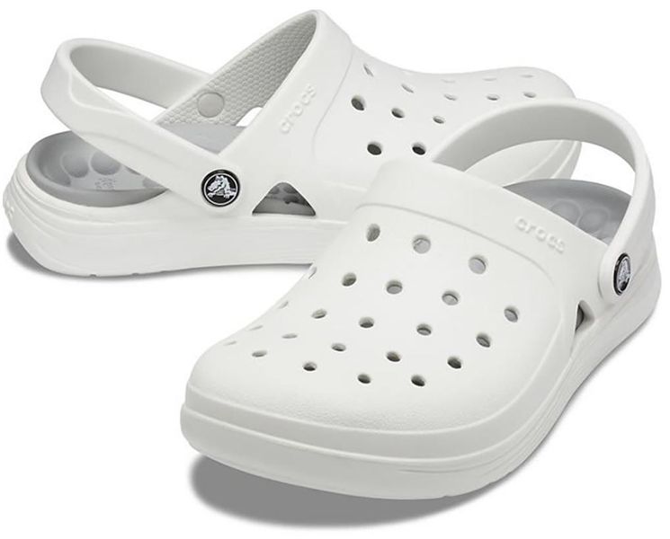 Crocs Оригінал Reviva ™ Clog White білі біла підошва Жіночі чоловічі Крокс США (204592-22) - 36 (Стопа 22.5-23.2см) M4/W6 104842 фото