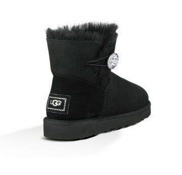 UGG Australia США Mini Bailey Bling II Чорні натуральні міні Угг Австралія - Розмір 35 (US 4) 2111086 фото