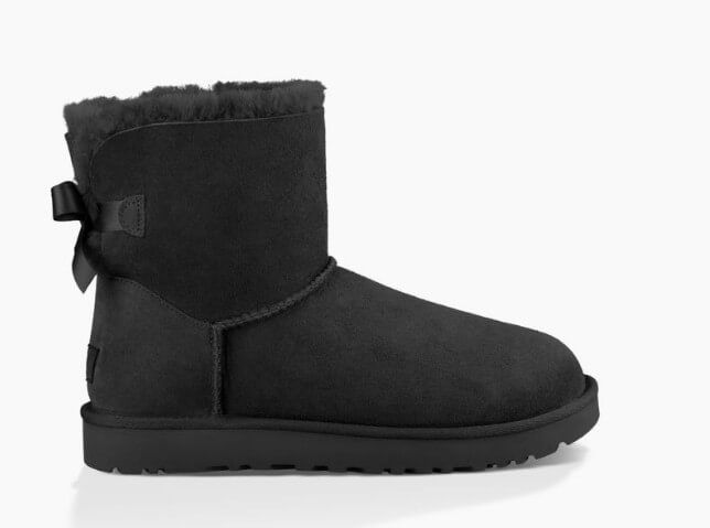 UGG Australia США Mini Bailey Bow II Черный натуральні міні Угг Австралия - Розмір 35 (US 4) 2110855 фото