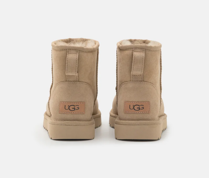 UGG Australia США Classic Mini II Сірі цільна овчина міні Угг Австралія -Розмір 35 (US 4) 2110133 фото