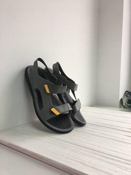 Crocs Оригінал Bayaband™ Swiftwater Expedition Sandal Slate Сірі Чорні Чоловічі та Жіночі Крокс США (206526) - 36 (Стопа 22.5-23.2см) M4/W6 99895 фото