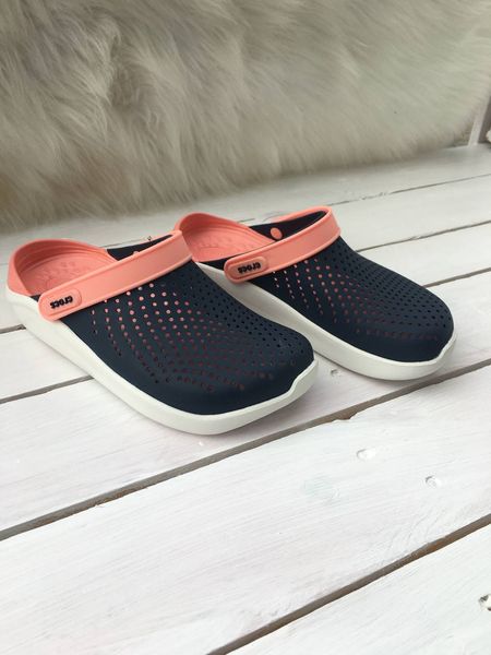 Crocs Оригінал LiteRide ™ Clog Navy / Melon Жіночі Крокс США (204592) - 36 (Стопа 22.5-23.2см) M4/W6 100651 фото