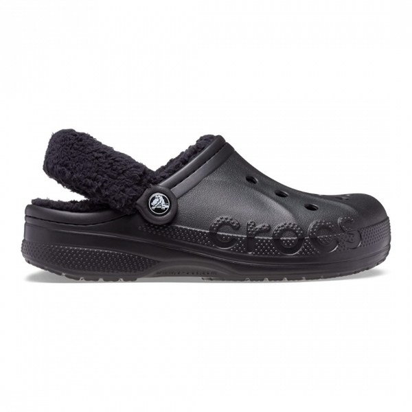 Crocs Оригінал Classic Crocs Baya Lined Fuzz-Strap Clogs Unisex Black Чорні Крокс Оригінал США (206772) - 36 (Стопа 22.5-23.2см) M4/W6 112656 фото