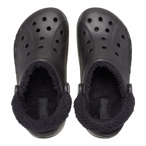 Crocs Оригінал Classic Crocs Baya Lined Fuzz-Strap Clogs Unisex Black Чорні Крокс Оригінал США (206772) - 36 (Стопа 22.5-23.2см) M4/W6 112656 фото