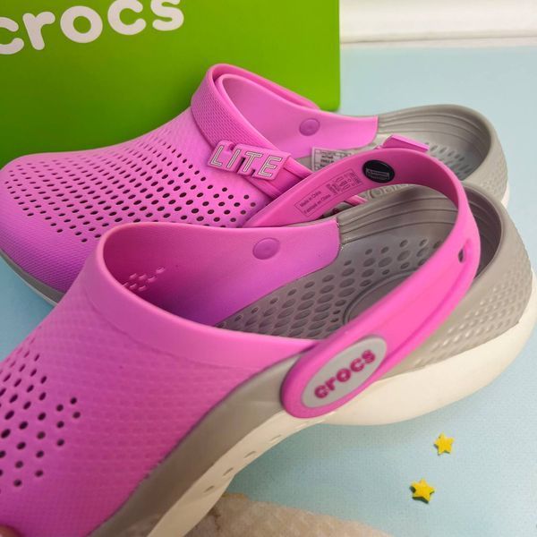 Crocs Оригінал LiteRide 360 &trade; рожеві біла підошва Literide 360 Taffy/Pink 2022 Чоловічі Жіночі Крокс США (204592-29) - 36 (Стопа 22.5-23.2см) M4/W6 104370 фото
