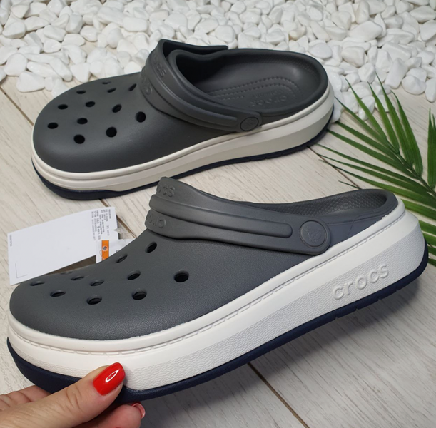 Crocs Оригінал Crocband™ Full Force Clog Сірі Чоловічі та Жіночі Крокс США (206122) - 36 (Стопа 22.5-23.2см) M4/W6 100262 фото