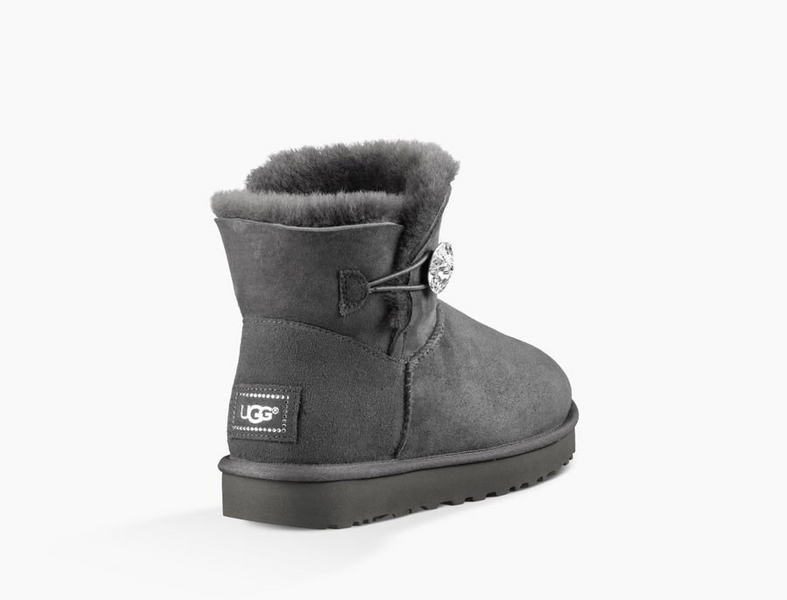 UGG Australia США Mini Bailey Bling II Сірі натуральні зимові міні Угг Австралія - Розмір 35 (US 4) 2111159 фото