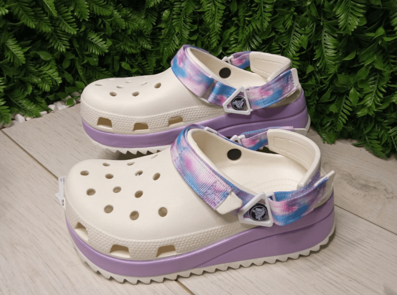 Crocs Оригінал Classic Hiker™ Clog DREAM Білі Лавандові Жіночі Крокс США (206772-100) - 36 (Стопа 22.5-23.2см) M4/W6 111977 фото