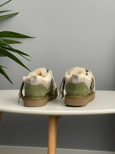 UGG Australia США Slipper Lowmel Sneaker Muted Brass Уггі кросівки з хутром зелені замшеві Австралія - Розмір 35 (US 4) 1016222782 фото