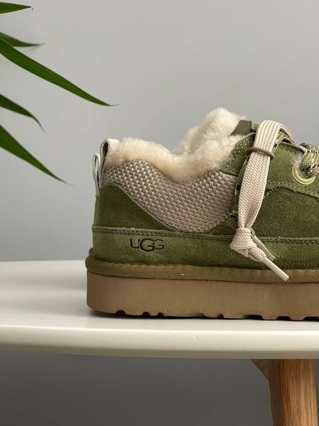 UGG Australia США Slipper Lowmel Sneaker Muted Brass Уггі кросівки з хутром зелені замшеві Австралія - Розмір 35 (US 4) 1016222782 фото