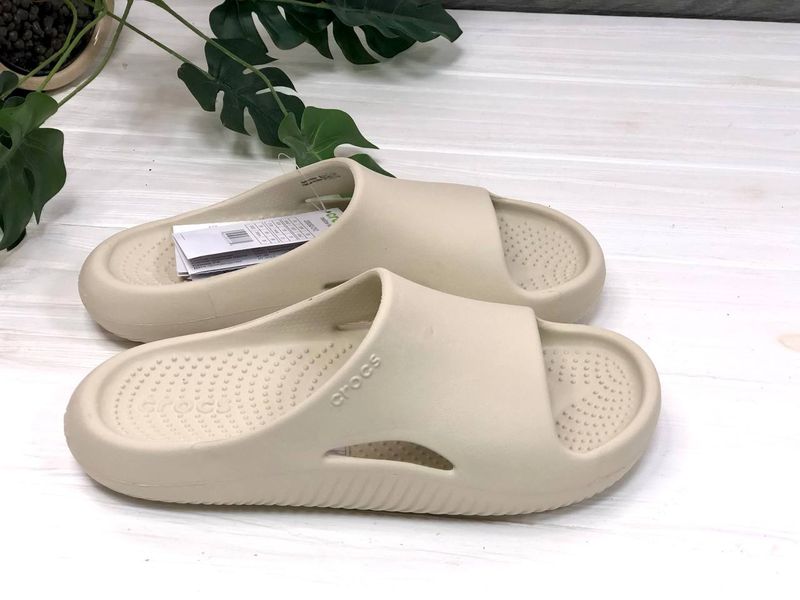 Crocs Оригінал Classic Слайди Crocs Mellow Slide Bone (Молочний) Крокс США (1670855291) - 36 (Стопа 22.5-23.2см) M4/W6 114545 фото