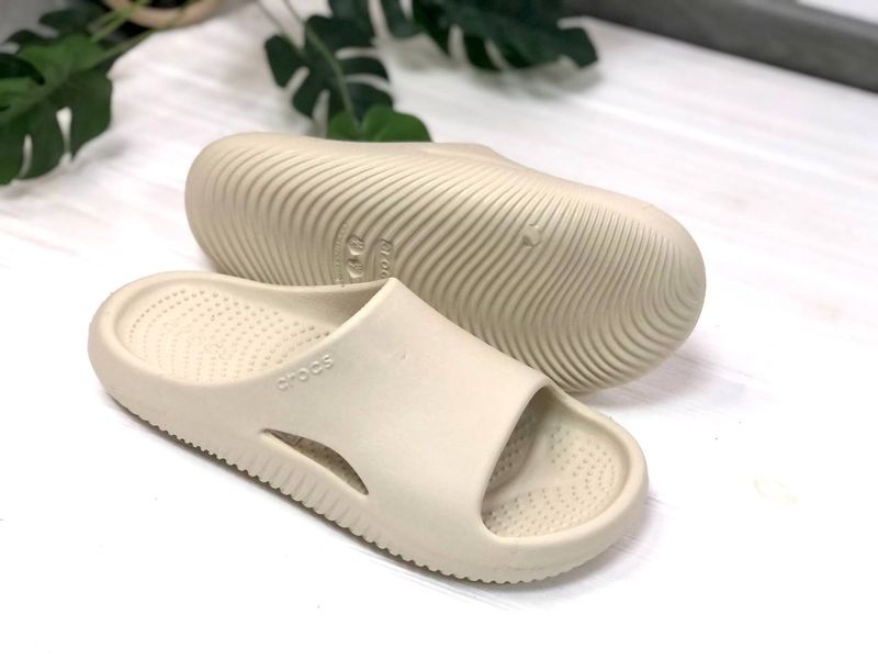 Crocs Оригінал Classic Слайди Crocs Mellow Slide Bone (Молочний) Крокс США (1670855291) - 36 (Стопа 22.5-23.2см) M4/W6 114545 фото