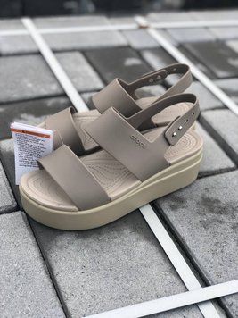 Crocs Оригінал Brooklyn Sandal Bone Молочні Крокс США - 36 (Стопа 22.5-23.2см) M4/W6 9977093 фото