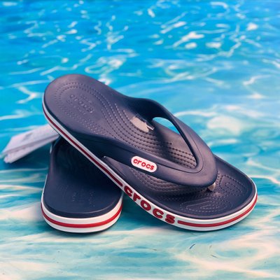 Crocs Оригінал Bayaband ™ Flip Navy / Pepper (В'єтнамки) Чоловічі Крокс США (205393) - 36 (Стопа 22.5-23.2см) M4/W6 100179 фото