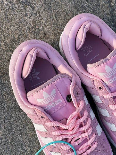 США Adidas Campus Bad Bunny PINK 2 жіночі шкіряні якісні кросівки Адідас Кампус рожеві - Розмір 36 (US 5) 11167449 фото