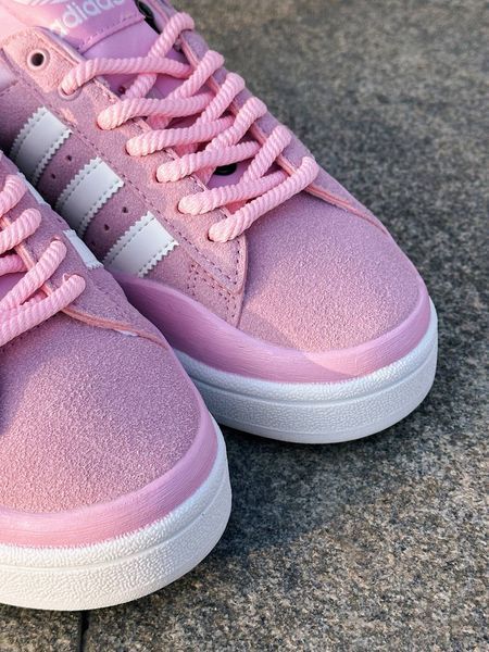 США Adidas Campus Bad Bunny PINK 2 жіночі шкіряні якісні кросівки Адідас Кампус рожеві - Розмір 36 (US 5) 11167449 фото