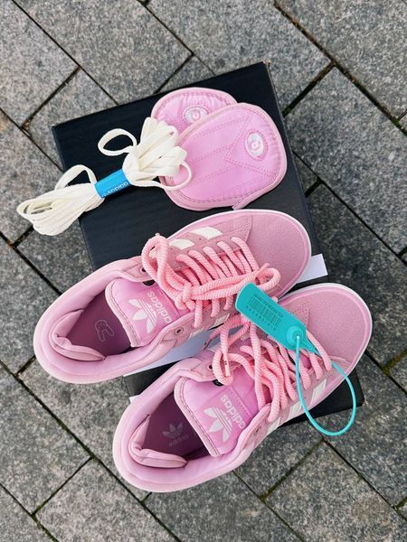 США Adidas Campus Bad Bunny PINK 2 жіночі шкіряні якісні кросівки Адідас Кампус рожеві - Розмір 36 (US 5) 11167449 фото