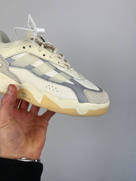США Adidas Niteball 2 Beige жіночі, чоловічі шкіряні якісні кросівки Адідас Найтбо бежеві - Розмір 36 (US 5) 11167749 фото