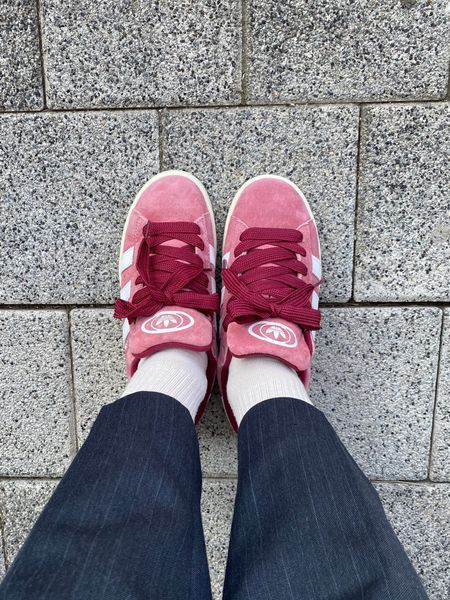 США Adidas Campus 00s Pink/White жіночі, чоловічі шкіряні якісні кросівки Адідас Кампус рожеві білі - Розмір 36 (US 5) 11167649 фото