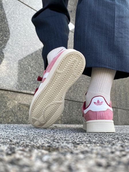 США Adidas Campus 00s Pink/White жіночі, чоловічі шкіряні якісні кросівки Адідас Кампус рожеві білі - Розмір 36 (US 5) 11167649 фото