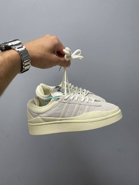 США Campus Light x Bad Bunny Low Cream жіночі, чоловічі шкіряні якісні кросівки Адідас кампус бежеві - Розмір 36 (US 5) 11167399 фото