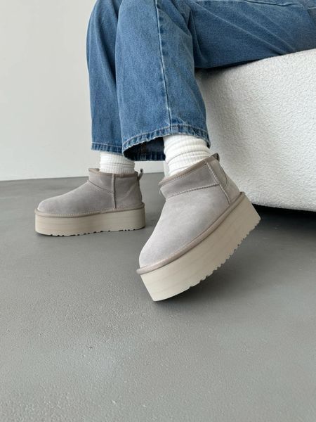 Ugg Australia США Classic Ultra Mini Platform Grey Уггі ультра міні платформа сірі УГГ Австралія - Розмір 35 (US 4) 211155161 фото