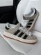 США Adidas Campus 00s BEIGE BLACK жіночі, чоловічі шкіряні якісні кросівки Адідас Кампус бежеві/чорні - Розмір 36 (US 5) 11167599 фото 2