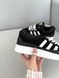 США Adidas Campus xx BAD BUNNY Black/White жіночі, чоловічі шкіряні якісні кросівки Адідас Кампус чорні з білим - Розмір 36 (US 5) 11167499 фото 6
