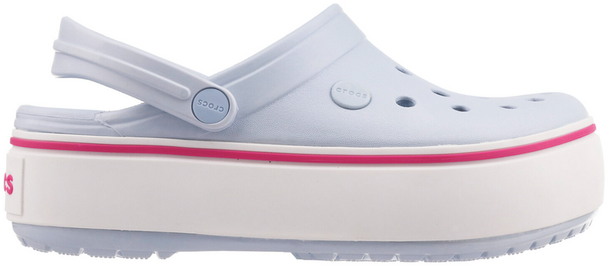 Crocs Оригінал Crocband ™ Platform Clog Ice/Blue Жіночі Крокс США (205434) - 36 (Стопа 22.5-23.2см) M4/W6 100927 фото