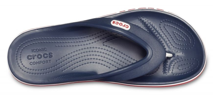 Crocs Оригінал Bayaband ™ Flip Navy / Pepper (В'єтнамки) Чоловічі Крокс США (205393) - 36 (Стопа 22.5-23.2см) M4/W6 100179 фото