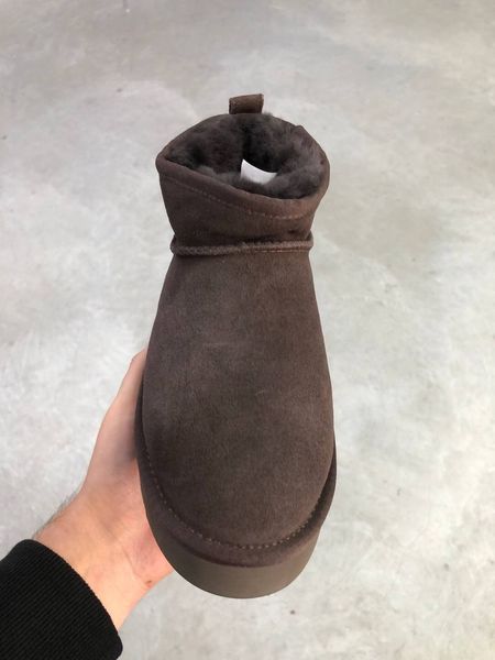 UGG Australia США Ultra Mini Platform Chocolate Уггі ультра міні платформа шоколад замшеві Австралія - Розмір 35 (US 4) 2111764 фото