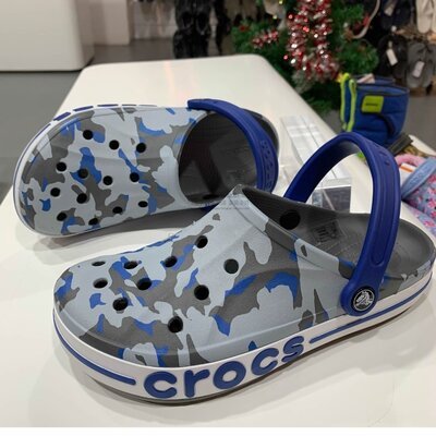 Crocs Оригінал Bayaband Graphic Camo Clog Blue Крокс США (205089) - 36 (Стопа 22.5-23.2см) M4/W6 112182 фото